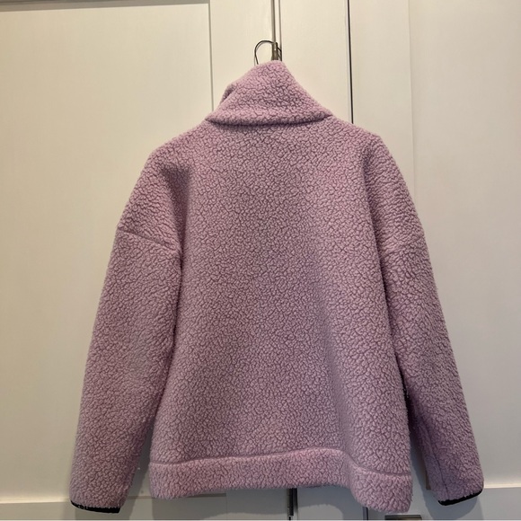 J. Crew Lavender Sherpa fleece jacket - Picture 5 of 5